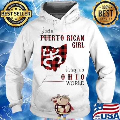 Just a puerto rican girl living in a ohio world s Hoodie