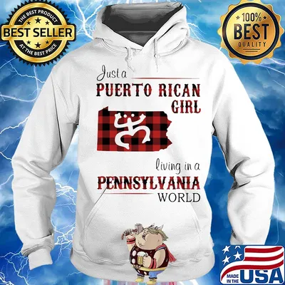 Just a puerto rican girl living in a pennsylvania world s Hoodie