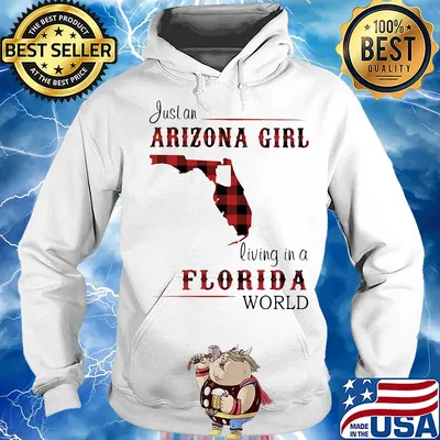 Just an alabama girl living in a florida world map s Hoodie