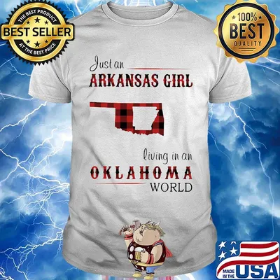 Just an arkansas girl living in an Oklahoma world map shirt