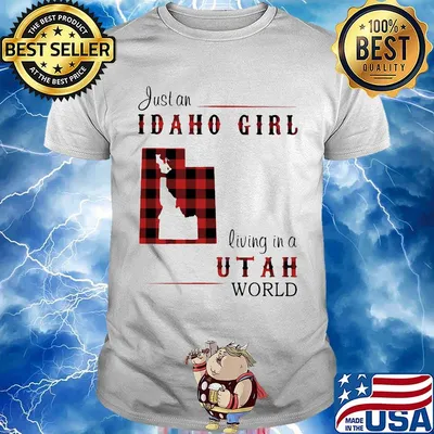 Just an Idaho girl living in a Utah world map shirt