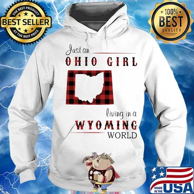 Just an ohio girl living in a wyoming world s Hoodie