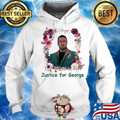 Justice for george floyd I can't breathe flowers s Hoodie