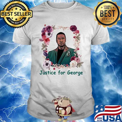 Justice for george floyd I can't breathe flowers shirt