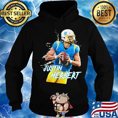 Justin herbert 10 los angeles football chargers s Hoodie