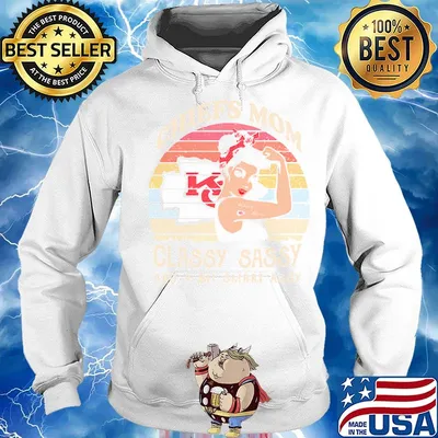 Kansas city chiefs mom classy sassy and a bit smart assy vintage retro s Hoodie