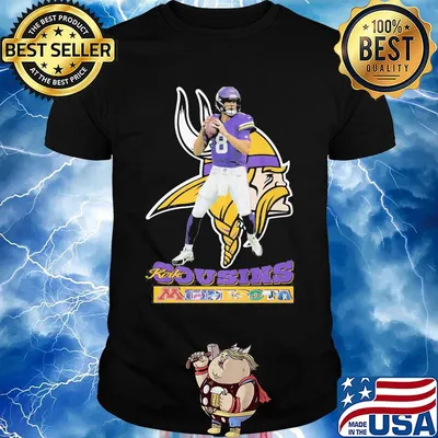 Kirk cousins minnesota vikings team football shirt