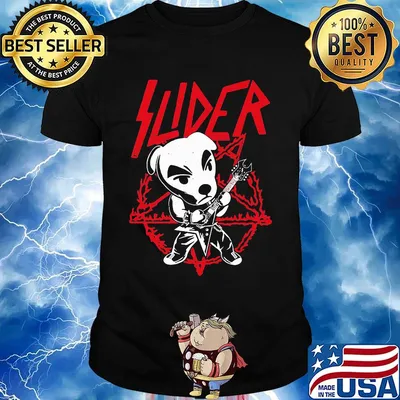 Kk. Slider play guitar slayer band shirt