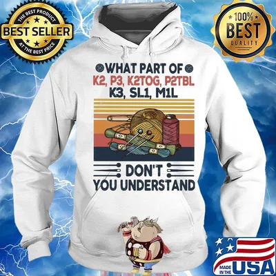 Knitting what part of don't you understand vintage retro s Hoodie