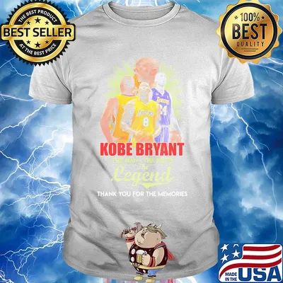 Kobe bryant the man the myth the legend thank you for the memories shirt