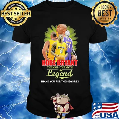 Kobe bryant the man the myth the legend thank you for the memories shirt