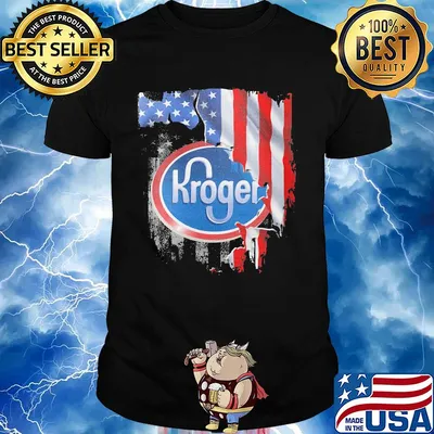 Kroger american flag independence day shirt