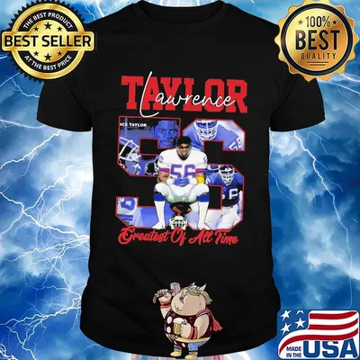 Lawrence taylor greatest of all time new york football team signature shirt