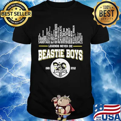 Legends never die beastie boys 1981 2012 band shirt