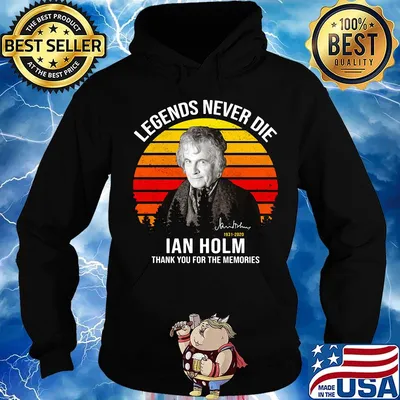 Legends never die ian holm 1931 2020 thank you for the memories signature vintage retro s Hoodie