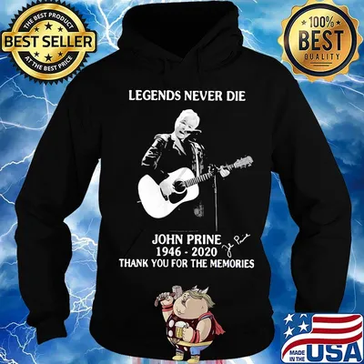 Legends never die john prine 1946 2020 thank you for the memories signature guitar s Hoodie