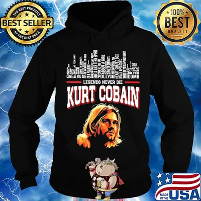 Legends never die kurt cobain art s Hoodie