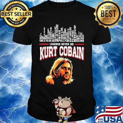 Legends never die kurt cobain art shirt