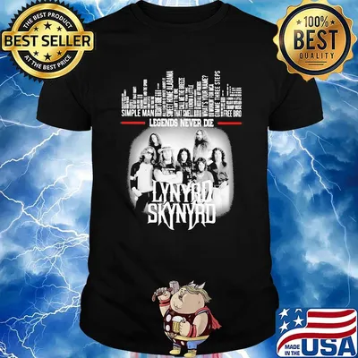 Legends never die lynyrd skynyrd shirt