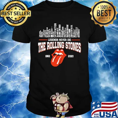 Legends never die the rolling stones band 1962 2020 shirt