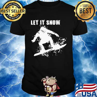 Let It Snow Snowboarding Shirt