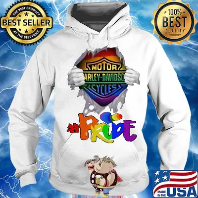 Lgbt blood insides motor harley-davidson cycles pride s Hoodie