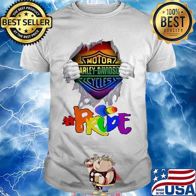 Lgbt blood insides motor harley-davidson cycles pride shirt