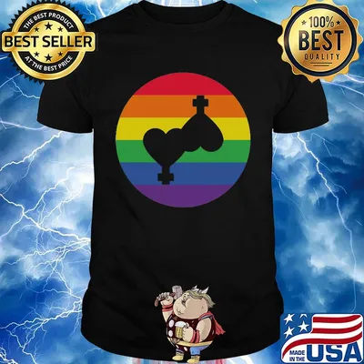 Lgbt gender symbol rainbow shirt