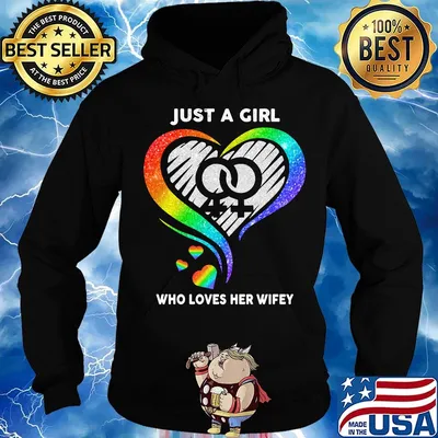 Lgbt just a girl who loves her wifey hearts s Hoodie