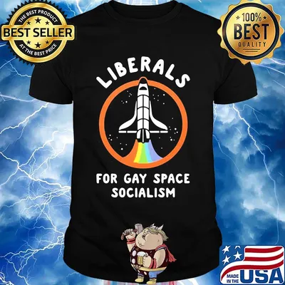 Lgbt liberals for gay space socialism shirt