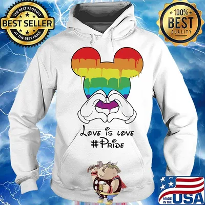 Lgbt mickey mouse love is love pride s Hoodie