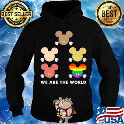 Lgbt mickey mouse we are the world black lives matter s Hoodie