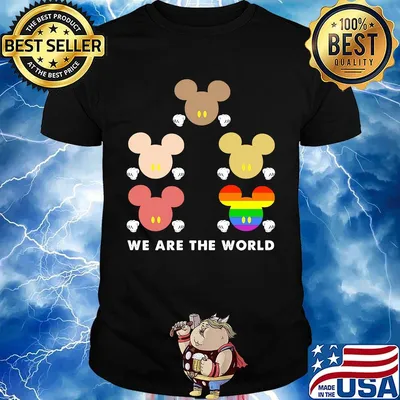 Lgbt mickey mouse we are the world black lives matter shirt