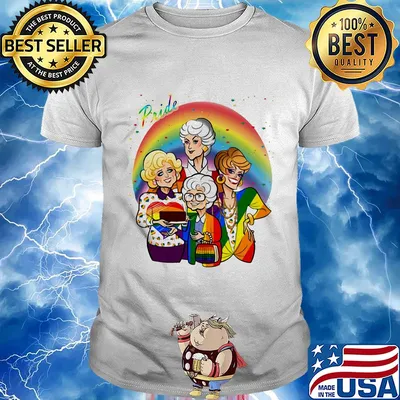 Lgbt pride golden girl heart shirt