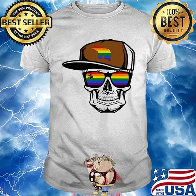 Lgbt skull paw bear shirt