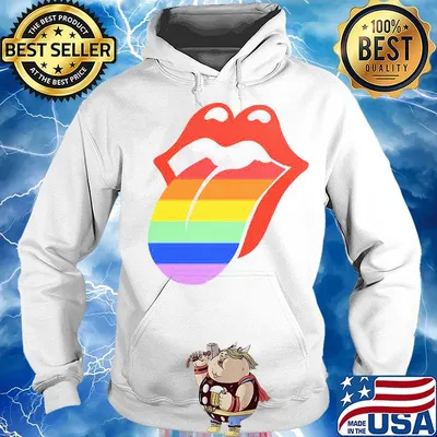 Lgbt the rolling stones vintage s Hoodie