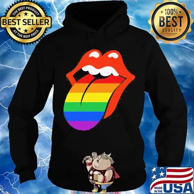 Lgbt the rolling stones vintage s Hoodie