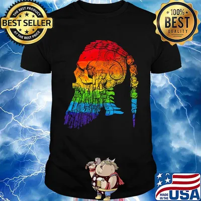 Lgbt viking ragnar skull shirt