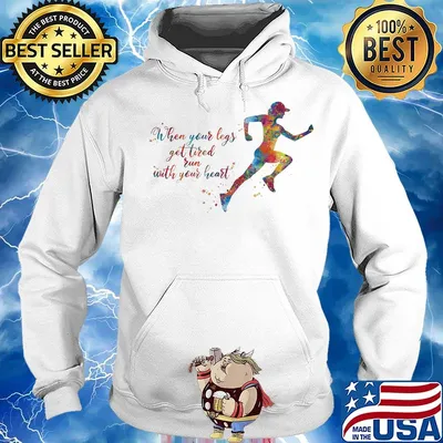Lgbt when your legs get tired run with your heart s Hoodie