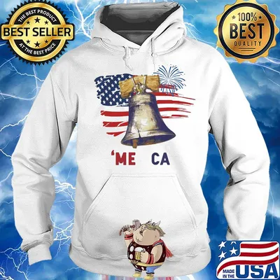 Liberty Bell Merica 4th Of July American Flag Independence Day Shirt Hoodie