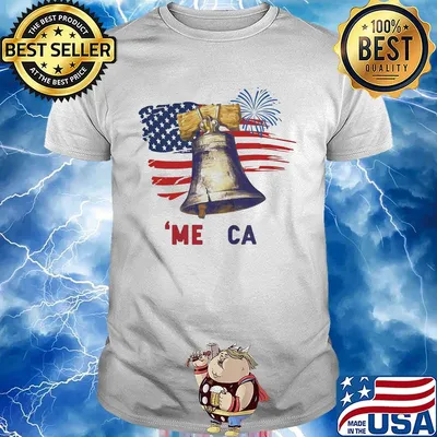 Liberty Bell Merica 4th Of July American Flag Independence Day Shirt