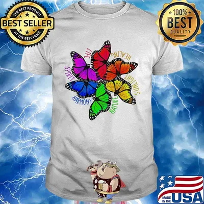 Life Healing Sunlight Nature Harmony Spirit Butterfly Shirt