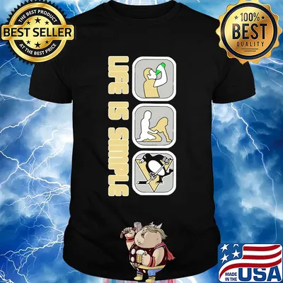 Life is simple like drink fuck pittsburgh penguins hockey shirt