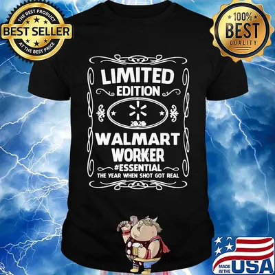 Limited edition walmart worker essential the year when shit got real mask shirt