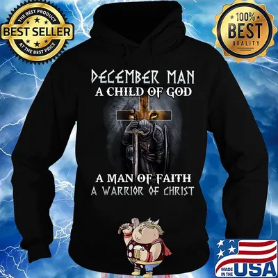 Lion december man a child of god a man of faith a warrior of christ s Hoodie