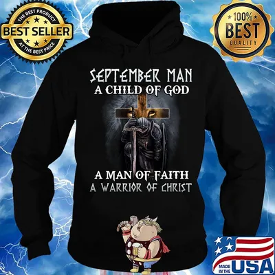 Lion september man a child of god a man of faith a warrior of christ s Hoodie