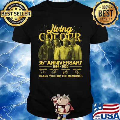Living colour 36th anniversary 1984 2020 thank you for the memories signatures shirt