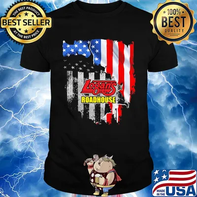 Logan's roadhouse american flag independence day shirt