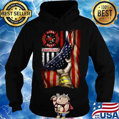 Logo Fire Dept Black Lives Matter American Flag Independence Day Shirt Hoodie