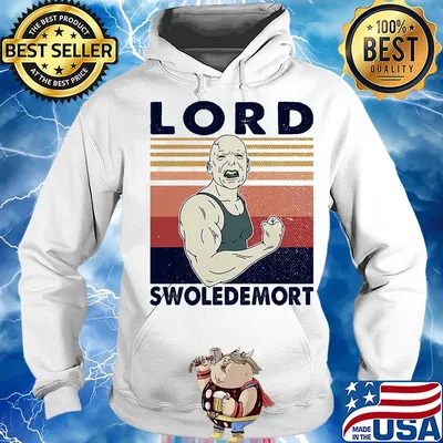Lord swoledemort gym vintage retro s Hoodie
